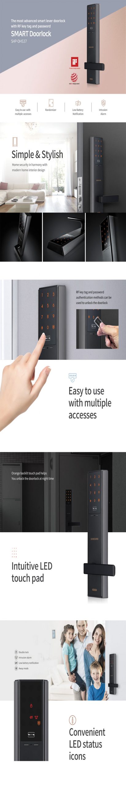 Tính năng khóa SHP-537