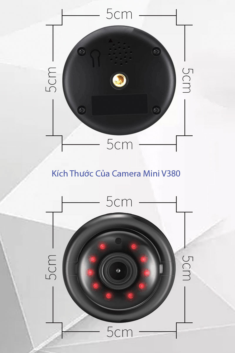 Kích thước của camera wifi mini