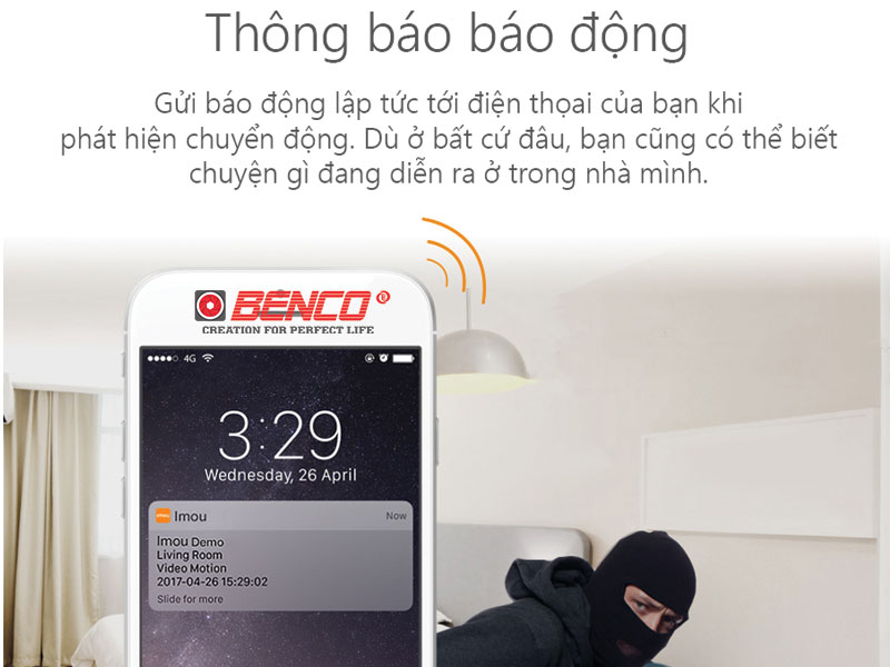 Cảnh báo báo động qua điện thoại thông minh