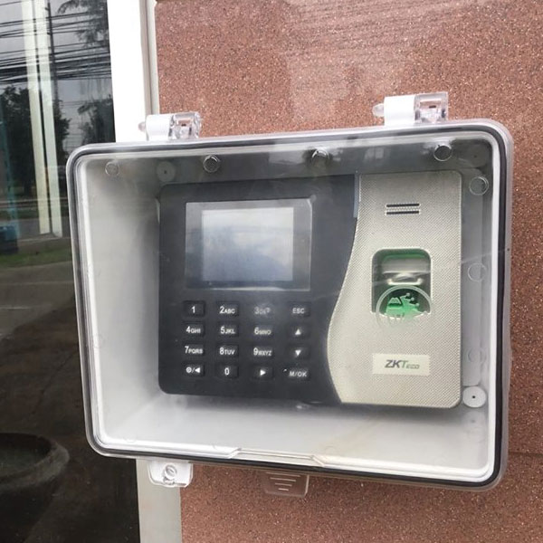 công trình lắp đặt máy chấm công zkteco k20