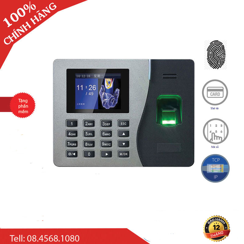 Máy Chấm Công Vân Tay Thẻ Từ Ronald Jack 2200ID